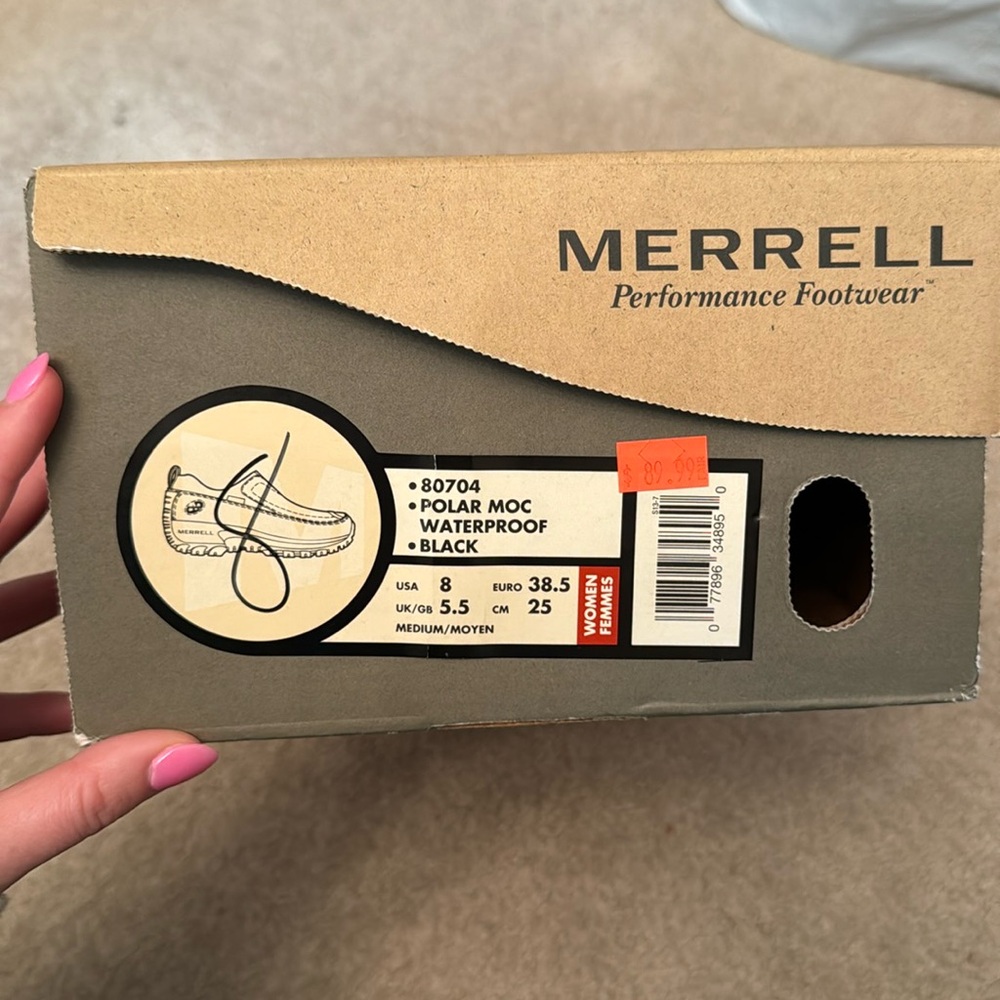 Women’s Merrell waterproof black shoes